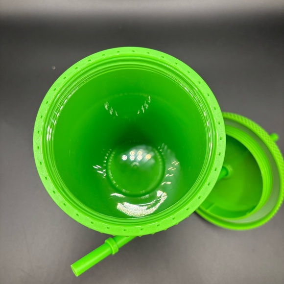 NWOT Starbucks Tumbler Cup Halloween Fall 2021 Neon Lime Green Studded 16 oz - Picture 4 of 4